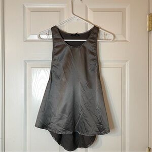 Naked Zebra Charcoal Sleeveless Blouse